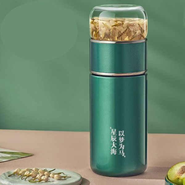 

water bottles fashion portable vacuum flasks simple small cute coffee thermoses stainless steel vaso termico drinking accessories di50bwb