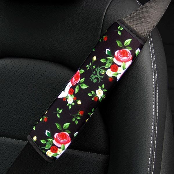 

safety belts & accessories 1pc universal car seat belt cover daisy sunflower comfortable pad shoulder