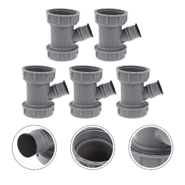

kitchen faucets 5pcs 45mm sink drain three-way pipe accessory single overflow