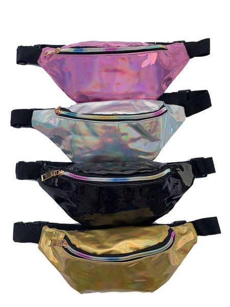 

girls waist bag fanny pack for women phone chest belt fashion designer glitter purse travel pouch one shoulder diagonal bags