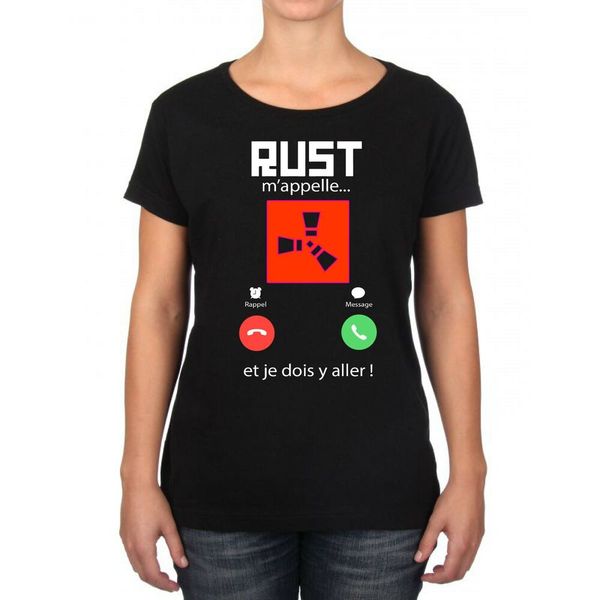 

womens t-shirt rust calls me..., White;black