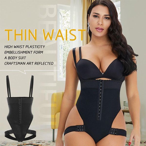 

women's shapers women waist trainer bulifter high body shapewear tummy shaper corset push up hip enhancer thong panties black 6xl, Black;white