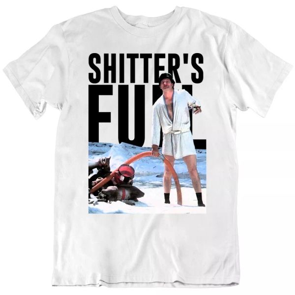 

shitter's full funn christmas vacation uncle eddie t shirt, White;black