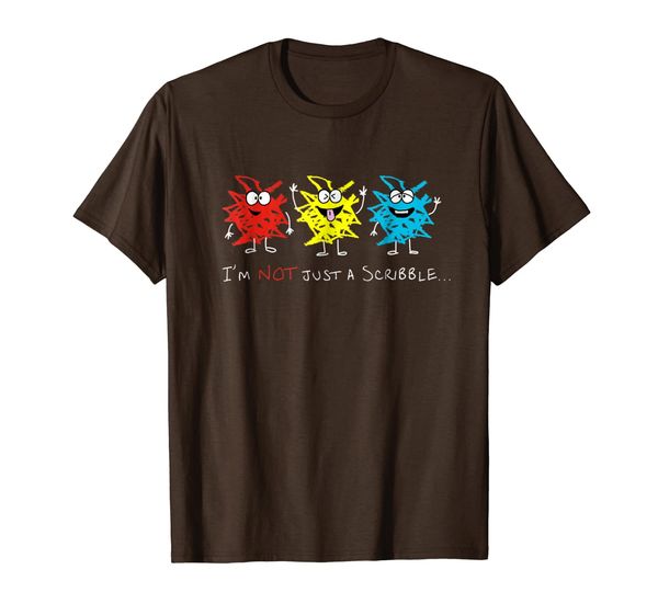 

i'm not just a scribble...t-shirt, White;black