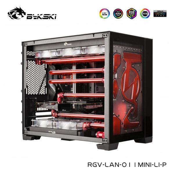 

acrylic front distro plate for lian li o11 mini case water tank reservoir ,easy mount design ,rgv-lan-o11mini-li-p fans & coolings