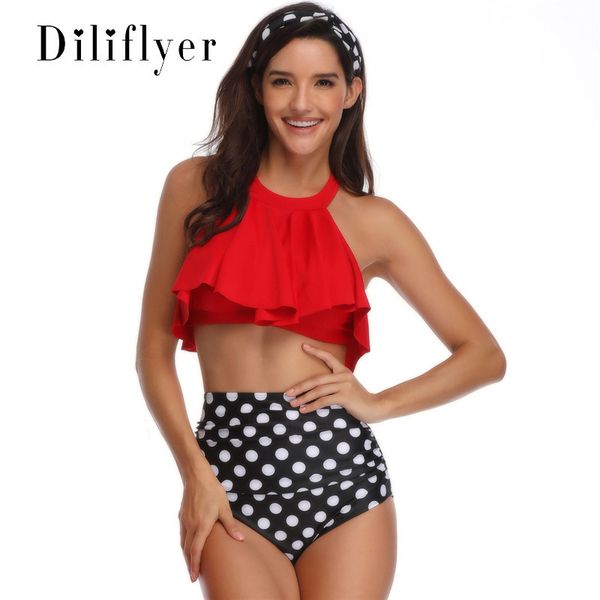 

women's swimwear hi fish 2021 bikini small collar single lace swimsuit, White;black