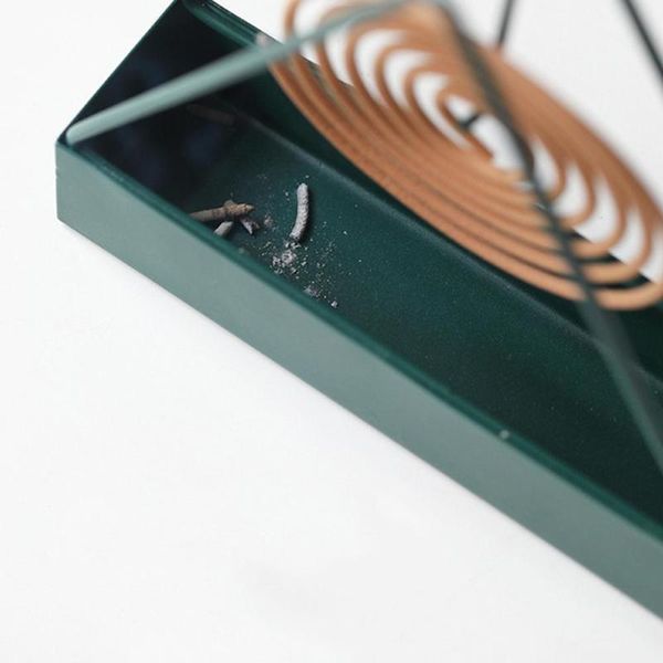 

fragrance lamps creative mosquito coil plate household wrought iron burner incense mosquito-repellent triangle holder cover with b4m6