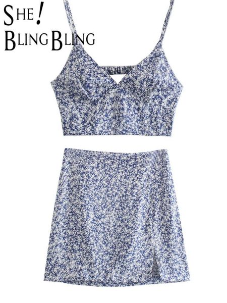 

skirts sheblingbling women chic fashion floral print front slit mini skirt vintage high waist side zipper female mujer suit, Black