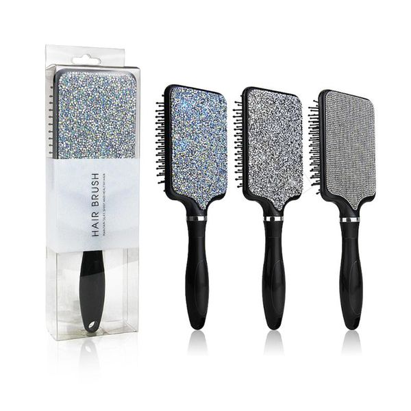 

hair brushes 1pc air cushion combs anti static wet curly detangle salon massage hairbrush styling hairdressing comb, Silver