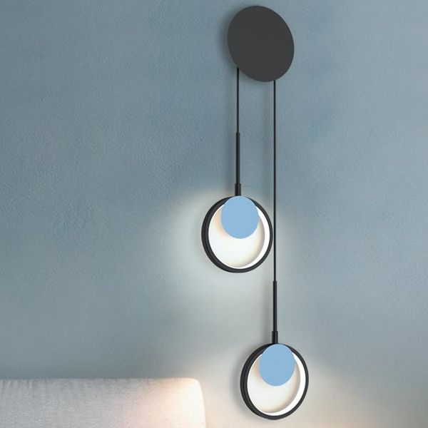 

painted aluminum lamp body bedside wall modern and simple net red aisle staircase light luxury