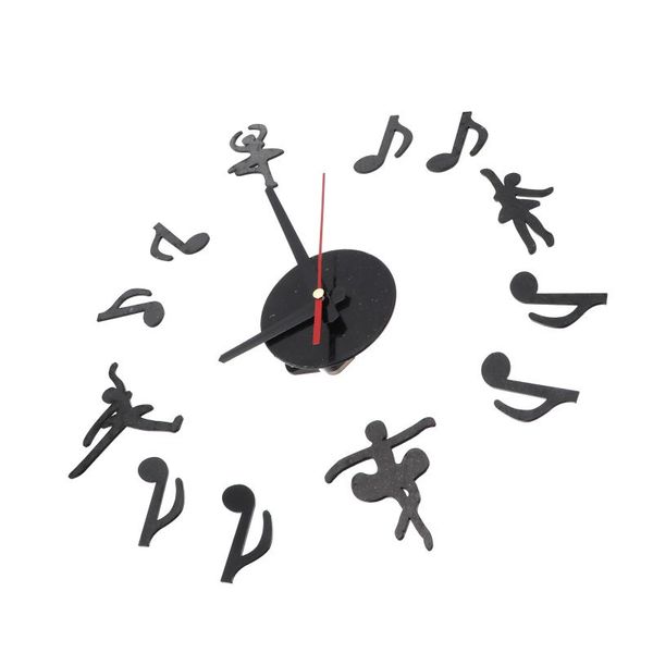 

wall clocks 1pc diy fashion hanging clock sticker mute simple home decor