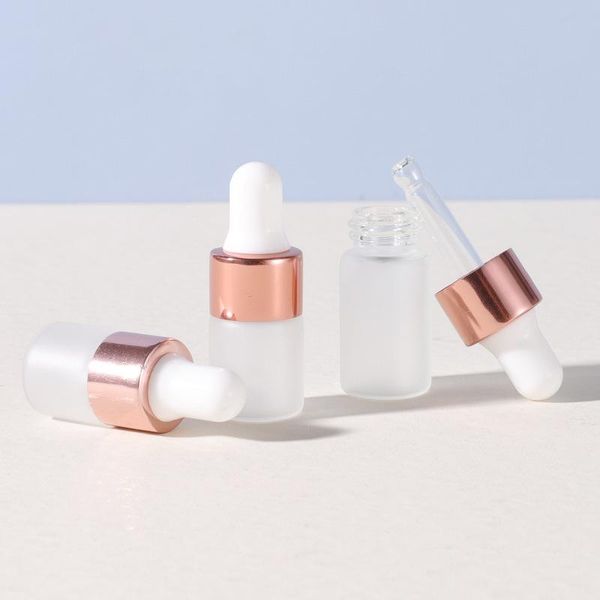 

storage bottles & jars 30pcs 2ml 3ml 5ml mini essential oil perfume bottle empty glass dropper with pipette clear cosmetic