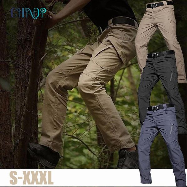 

men's pants field tactical military combat trousers swat training outdoor joggers work breathable quick dry man pant, Black