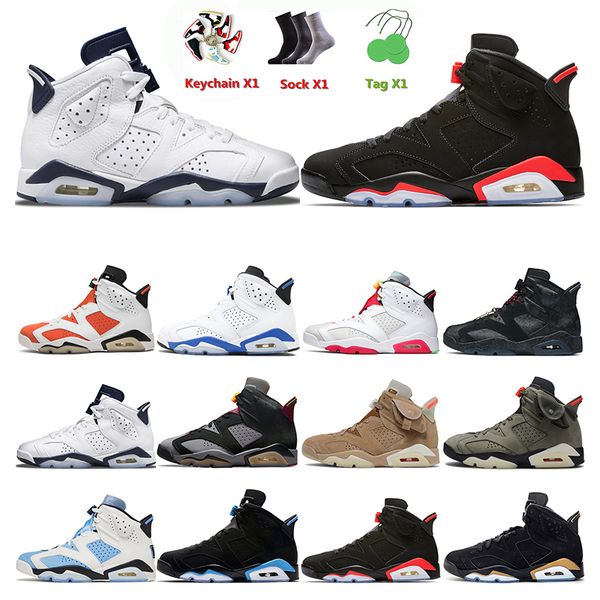 

men basketball shoes 6s unc midnight navy british khaki sneakers sports cactus jack infrared black cat men trainer mens trainers fashion