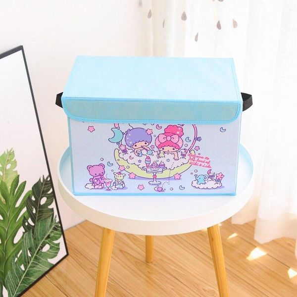 

cosmetic bags & cases cute cartoon makeup bag twin stars storage box with lid non-woven home finishing underwear