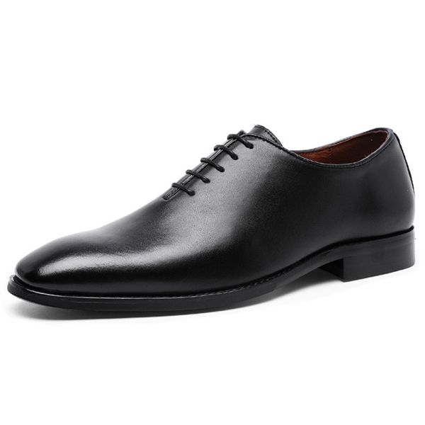 

dress shoes sapatos masculinos oxford retrÃ´ de couro genuÃ­no, mais novos sapatos sociais escritÃ³rio com cadarÃ§o, homens, tamanho g, Black