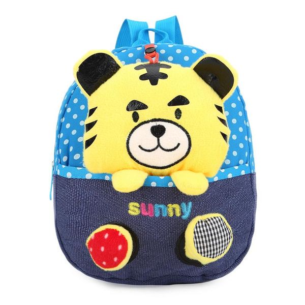 

backpack 2021 canvas cute dot backpacks gift for children plush cartoon school bag kid detachable animal 6 colors