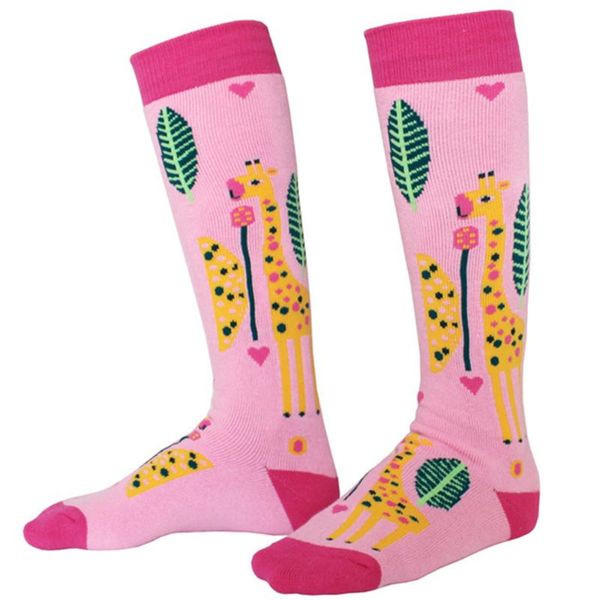 Sports Socks Kids Inverno de inverno ao ar livre espessado snowboard de snowboard de caminhada de futebol anti-deslizamento menina de meia de 5 a 10 anos