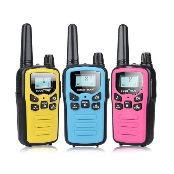 

walkie talkie 3 pack mix color pmr446 talkies kids sc-r60 3miles mini child pmr two way radio with rechargeable cable