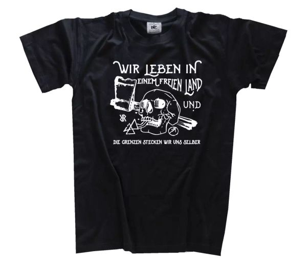 

we life in one land and the borders plug we us t-shirt s - 3xl, White;black