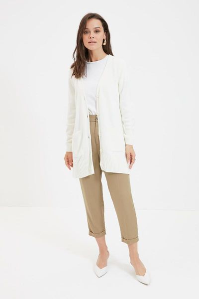 

women's jackets trendyol knitwear cardigan tctaw22th0005, Black;brown
