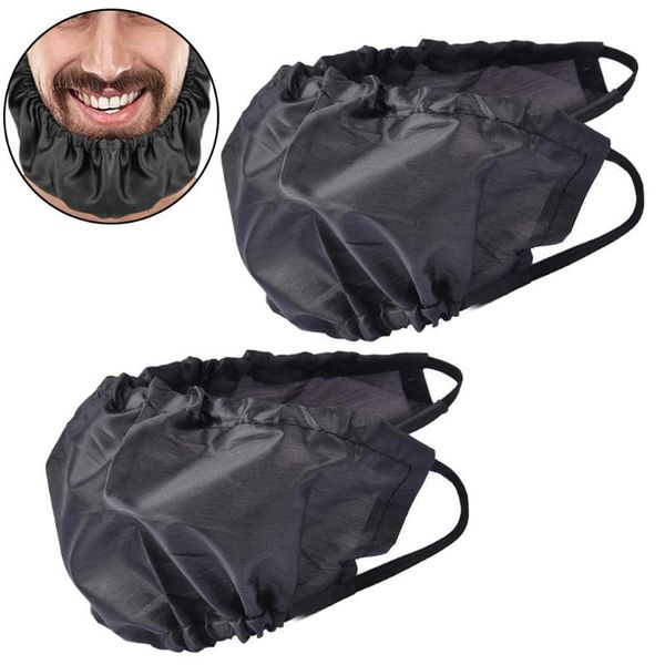 

2pcs male bedtime beard mustache cover protector apron for serving restaurants sleep men's with elastic straps aprons