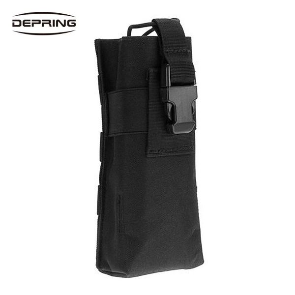 

stuff sacks tactical outdoor molle pouch water bottle holder bag radio walkie talkie holster for hunting hiking camping travel