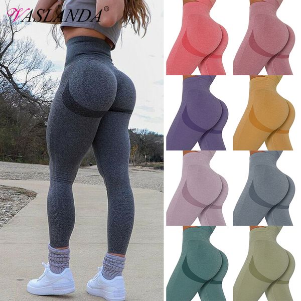 

sport leggings workout pants scrunch butt lifting fitness leggings high waist tummy control leggins women gym tights activewear
