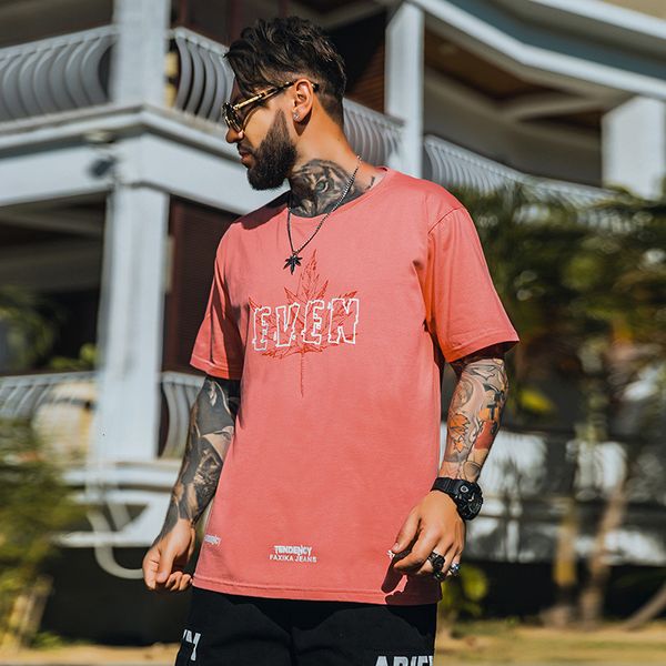 

tee 2021 will see orange letter oversized printing t male lets fat man tops crew neck cotton shirt, White;black
