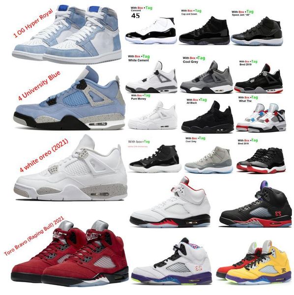 

5 5s toro bravo raging bull 2021 basketball shoes 6 carmine hare 11 11s jubilee 25th anniversary 1s hyper royal sneakers, Black