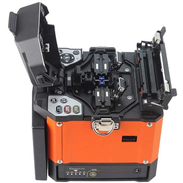 

110/220v automatic splicer machine orange fiber optic splicing equipment