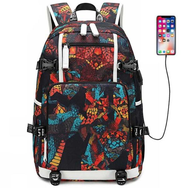 

backpack middle school student bag, printed backpack, fashion simple bag
