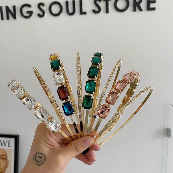 

teenage girls hair accessories sticks diamond kids headbands children rhinestone crystal head bands accessory double-deck princess b7880, Slivery;white