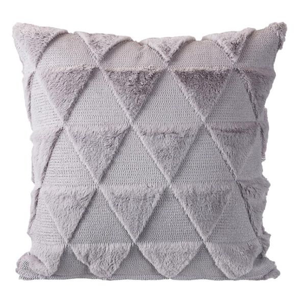 

pillow geometric design sofa simple style plush color