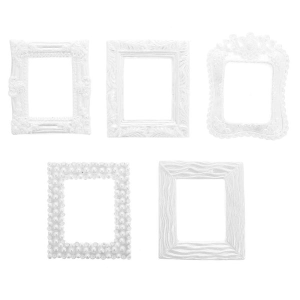 

frames 5 pcs beautiful po deskdecorations retro painting holders (white)