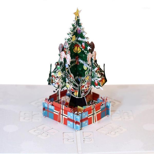 

christmas decorations handmade 3d up festival greeting cards merry tree xmas gift 31