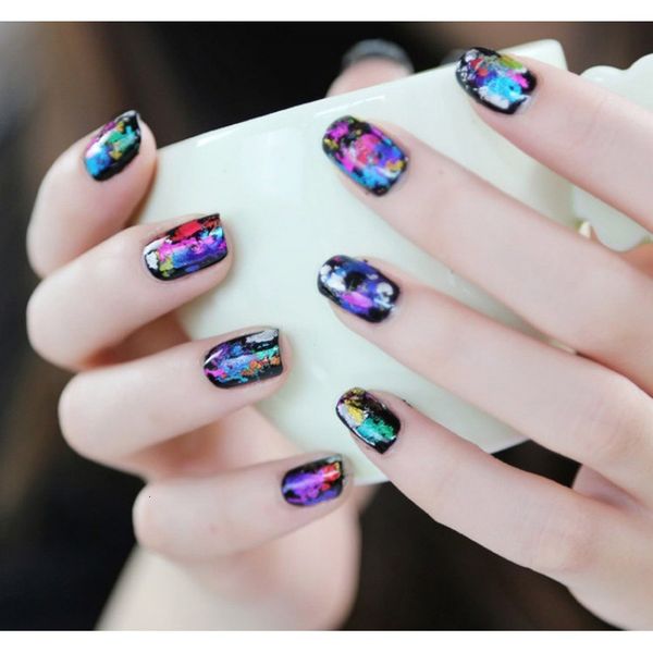 

manual papy fake finished patch bride nail enhancement, Red;gold