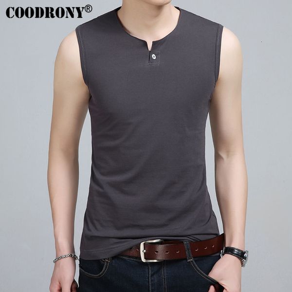 

men' tank cool slim fit men sleeveless t shirt spring summer arrival cotton -shirts button henry collar u3p5, White;black