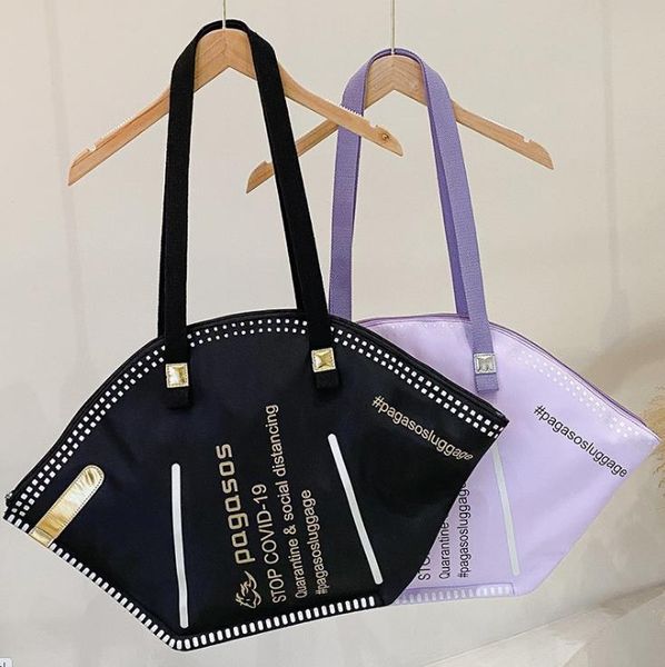 

mask bag personality trend fluorescent leisure one-shoulder large-capacity portable shopping female bags