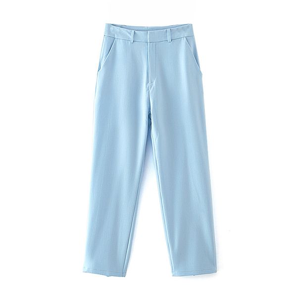 

blsqr high waist casual women pants autumn trousers wide leg work wear office lady vintage 210430, Black;white