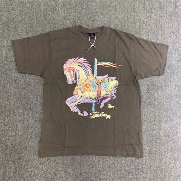 

men's t-shirts 2021 travis scott carousel horse men's astromundo t clothing shirt, White;black