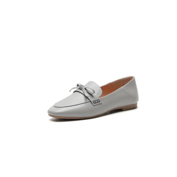 

dress shoes in the spring of 2021 leather women's leisure shallow mouth 40 and 42 square head driving, Black