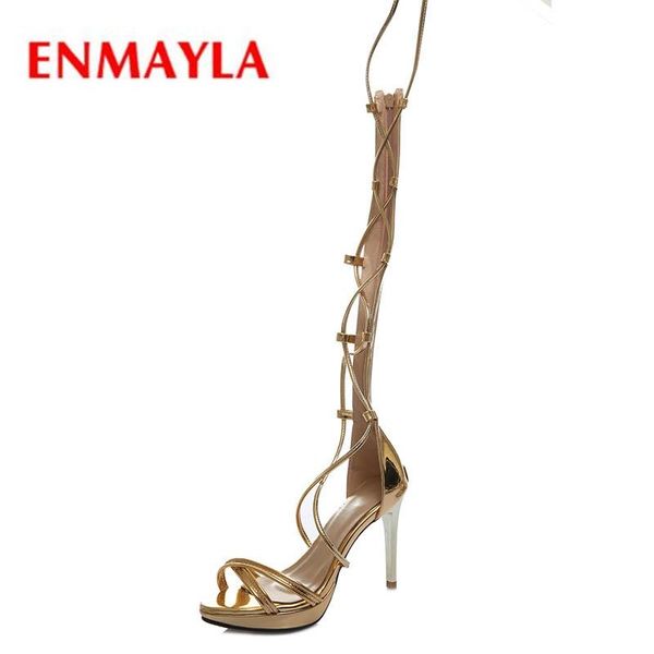 

sandals sheepskin women wedges shoes for gladiator high heels size 34-43 zyl1981, Black