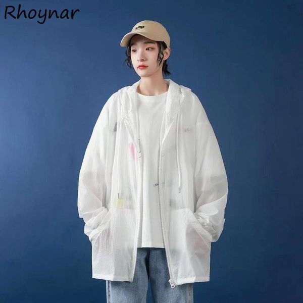 

women's jackets basic women thin sun-protection solid simple summer outwear hooded pockets loose leisure all-match korean style female, Black;brown