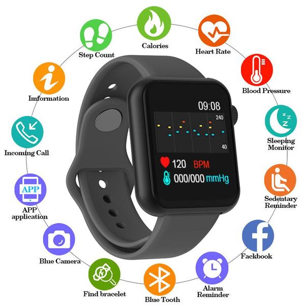 

wristwatches 2021 the mens' watches heart rate watch smart wristband sports waterproof women digital for android ios phone, Slivery;brown