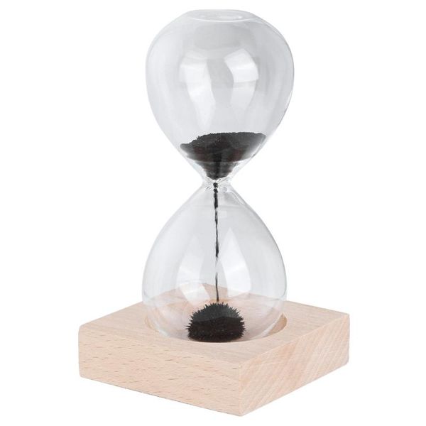 

other clocks & accessories beautiful deskmagnetic glass sand hourglass timer with base for home decoration ornament gift clock household