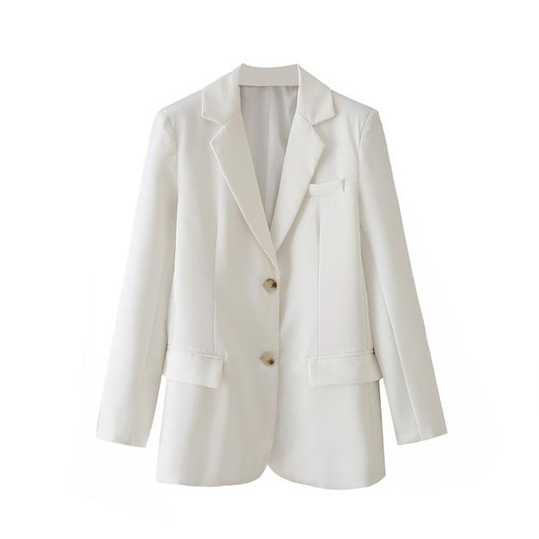 

women's suits & blazers blsqr white fashion women vintage elegant casual blazer coat office lady straight outwear jackets female, White;black