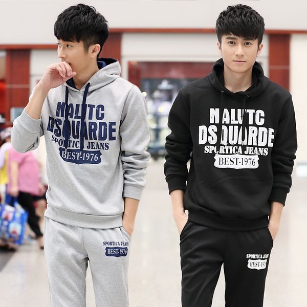 

1kg2021 spring sports youth fashion sweater large casual suit men's, Gray
