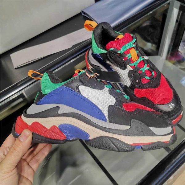 

2022 luxury designer triple s dress shoes white blue black brand new runners trainers sneakers with box new track 2022 non-slip 1top