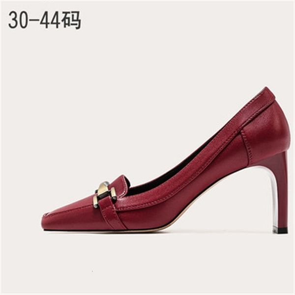 

sandals small size platform high heels women 2021 spring large square head shallow mouth single shoes banquet dress work 40sf, Black